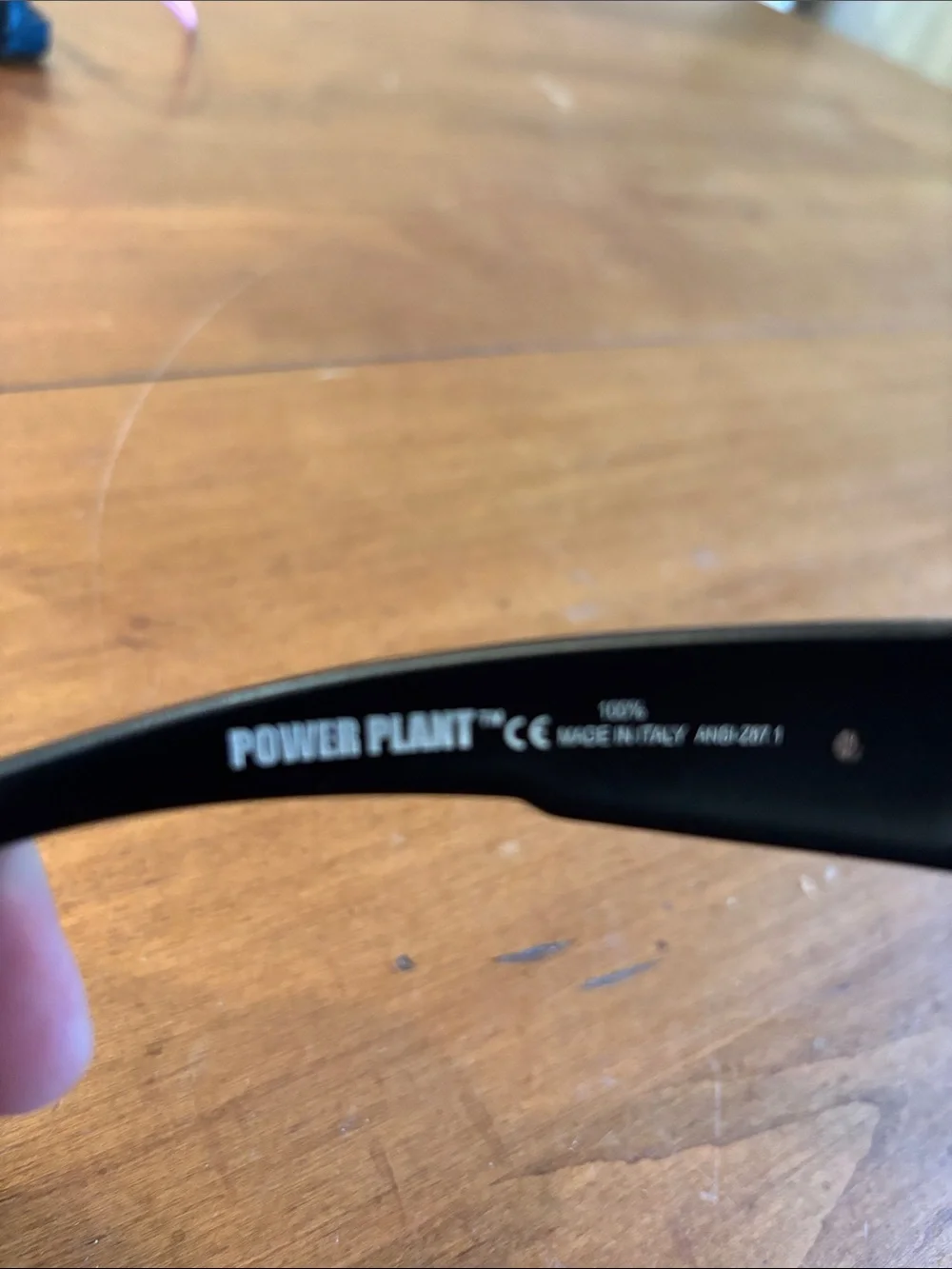 RCI Polarized Sunglasses power plant black with gold mirror lens